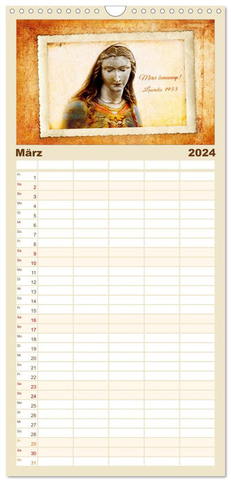 French Vintage Country (CALVENDO Familienplaner 2024)