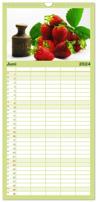 Frische Früchte (CALVENDO Familienplaner 2024)