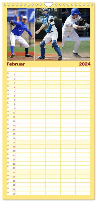 Kultsport Baseball (CALVENDO Familienplaner 2024)