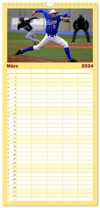 Kultsport Baseball (CALVENDO Familienplaner 2024)