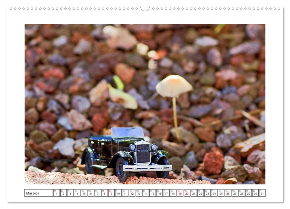 Modellautos auf Reisen (CALVENDO Premium Wandkalender 2024)