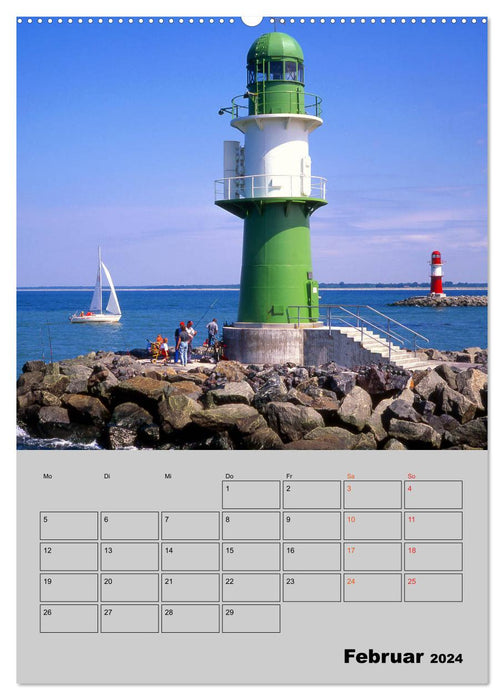 Attraktive Leuchttürme (CALVENDO Premium Wandkalender 2024)