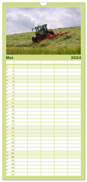 Agriculture - machines en utilisation (Planificateur familial CALVENDO 2024) 