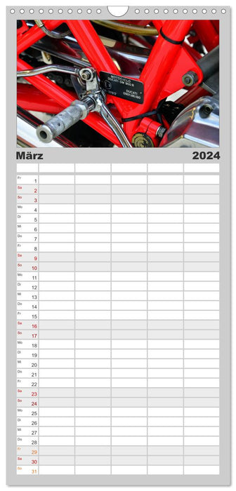 Ducati 900SS Königswelle (CALVENDO Familienplaner 2024)
