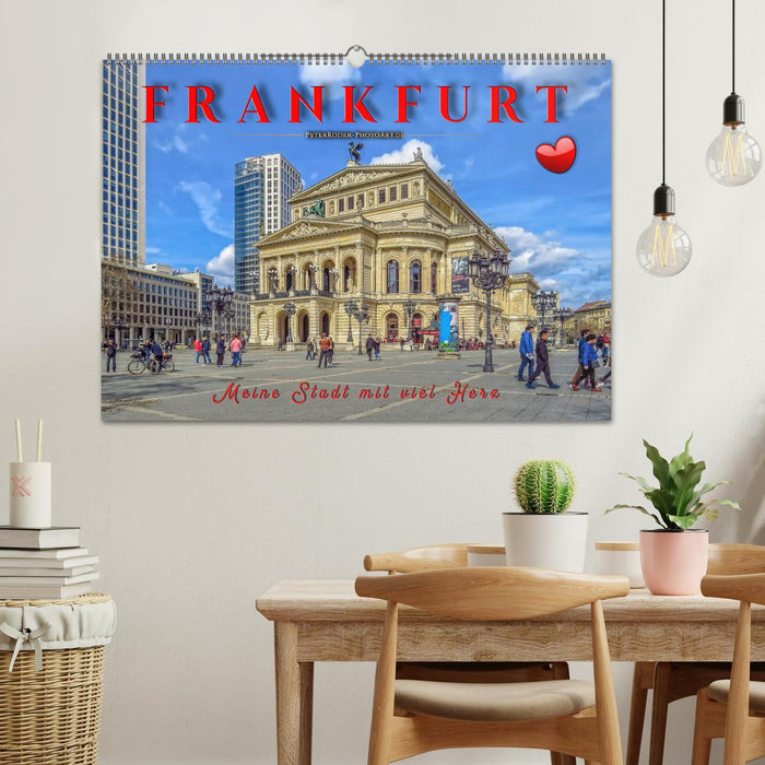 Frankfurt - meine Stadt mit viel Herz (CALVENDO Wandkalender 2024)