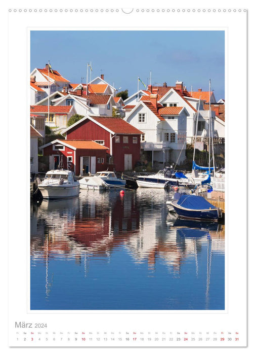 Bohuslän - über Stadt und Land (CALVENDO Wandkalender 2024)