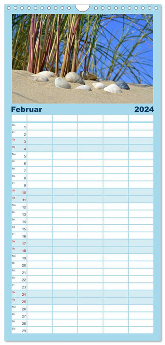Rêves de la mer du Nord (Agenda familial CALVENDO 2024) 