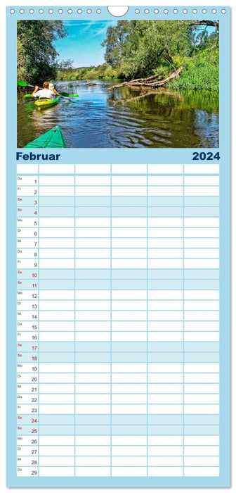 Kayak - aventure et détente (Agenda familial CALVENDO 2024) 