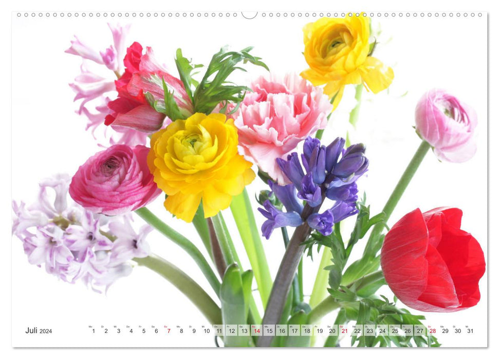 Blumenlust (CALVENDO Premium Wandkalender 2024)