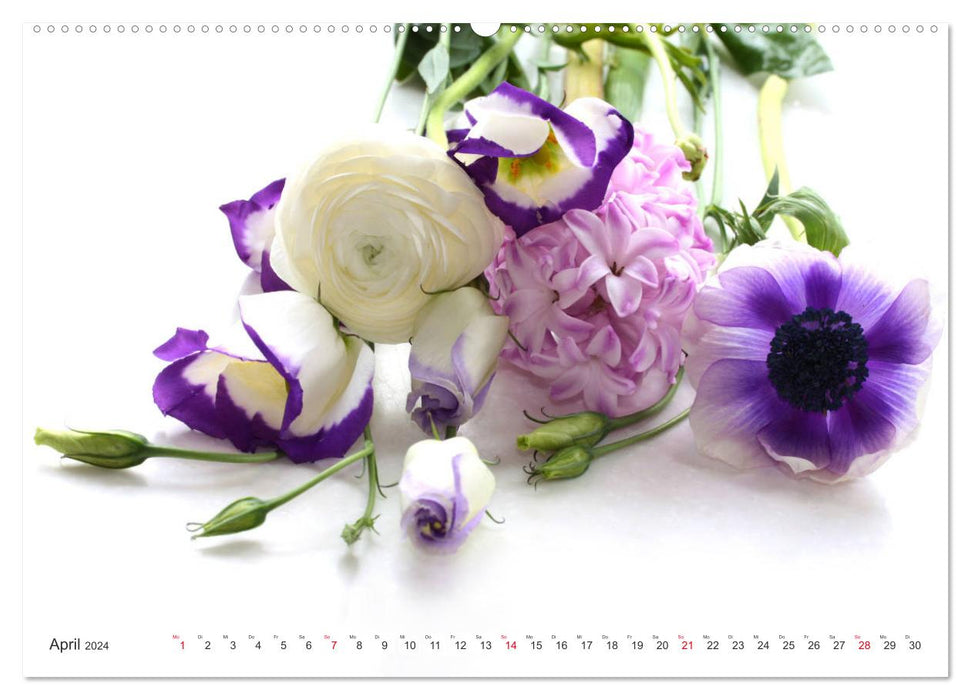 Blumenlust (CALVENDO Wandkalender 2024)