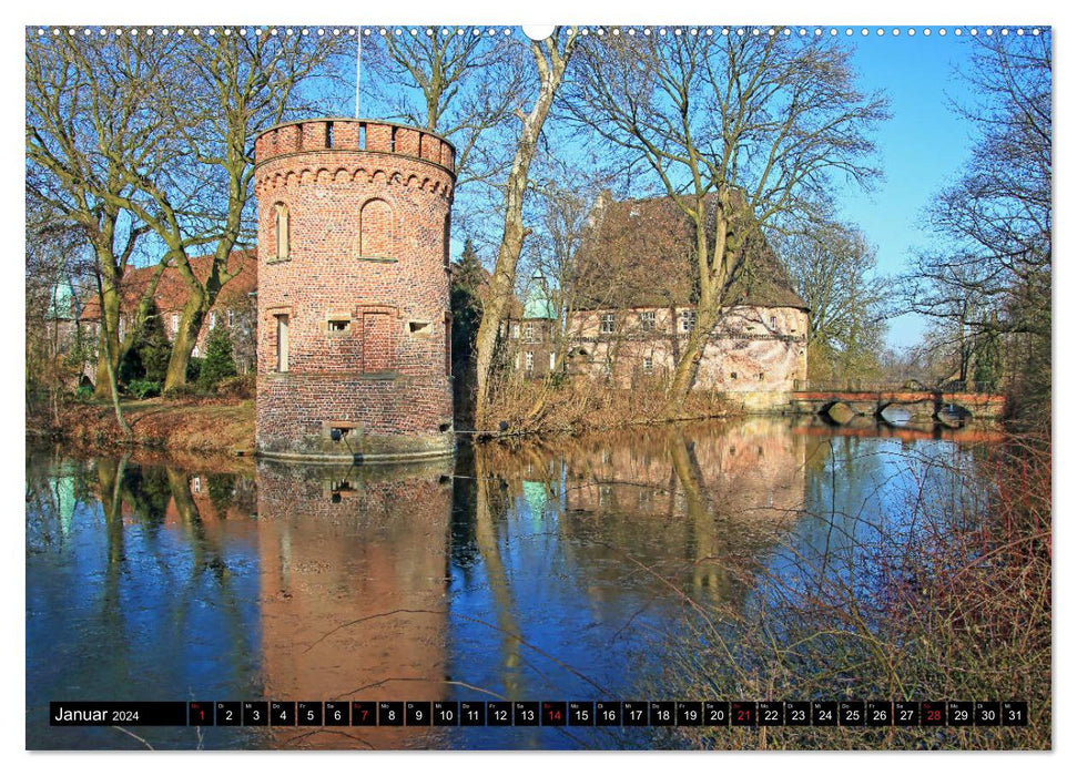 Romantisches Ruhrgebiet - Burgen und Schlösser (CALVENDO Premium Wandkalender 2024)