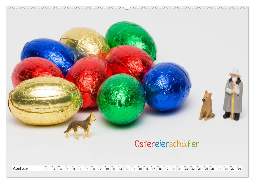 Uhraufzieher ... und andere Mini-Welten (CALVENDO Wandkalender 2024)