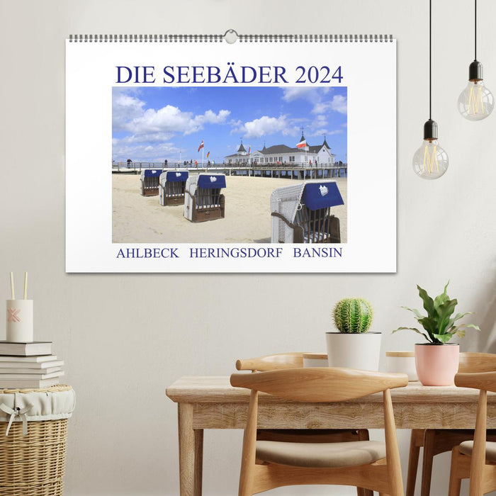 Die Seebäder 2024 (CALVENDO Wandkalender 2024)