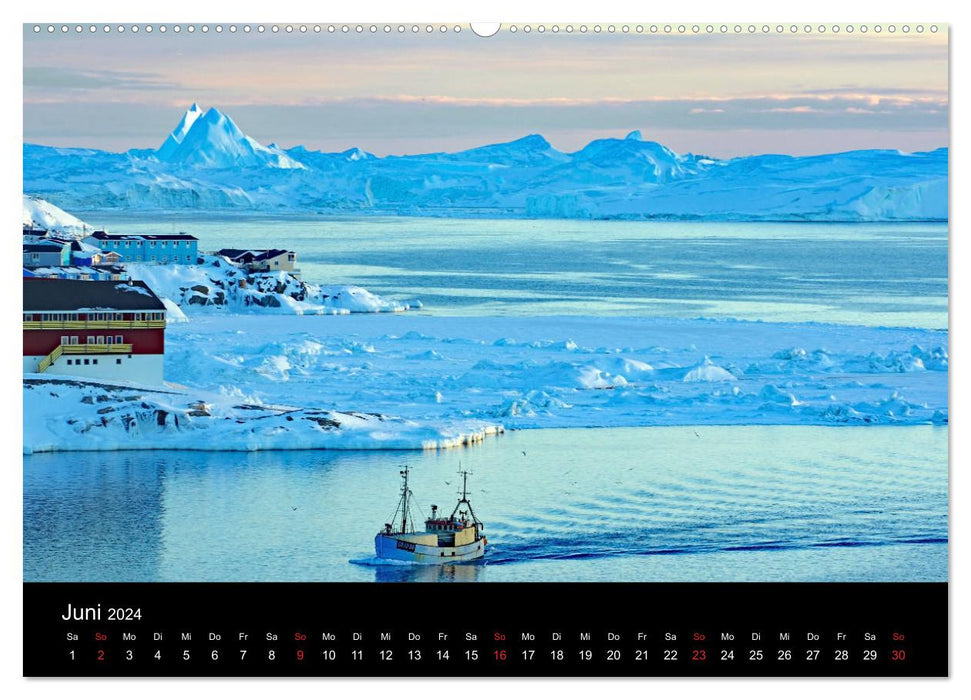 Grönland - Der wilde, weiße Westen (CALVENDO Premium Wandkalender 2024)