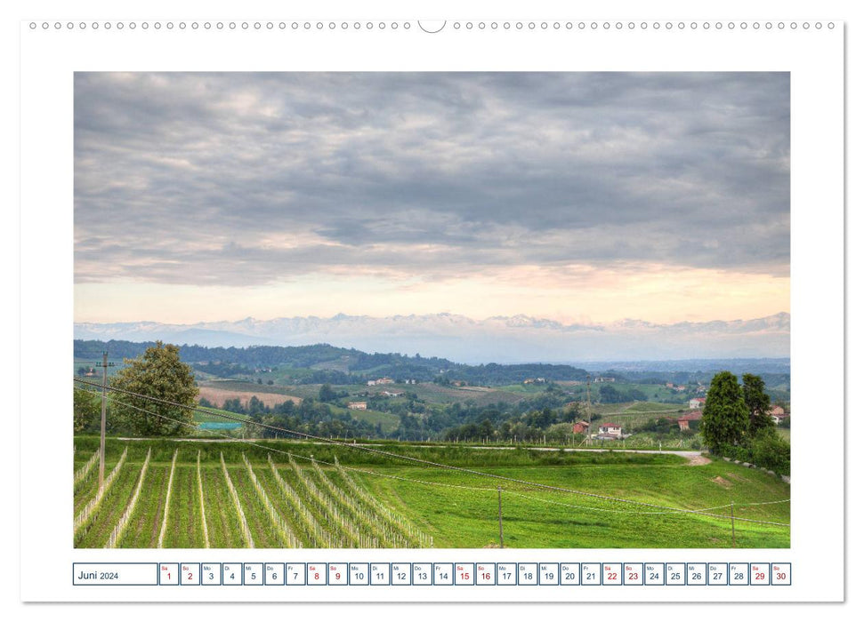 Piemont - am Fuß der Berge (CALVENDO Wandkalender 2024)