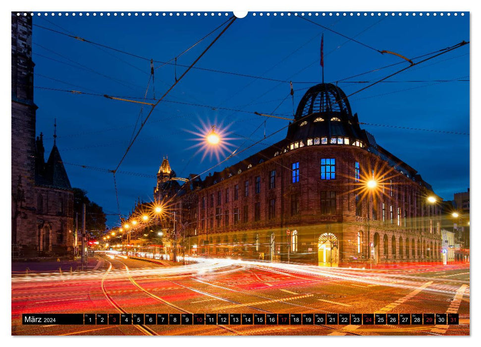 City Lights Saarbrücken (CALVENDO Premium Wandkalender 2024)