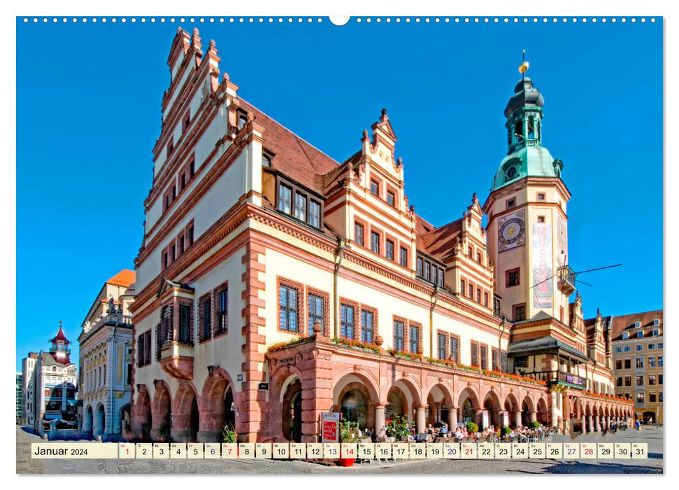 Leipzig - meine Stadt mit viel Herz (CALVENDO Premium Wandkalender 2024)