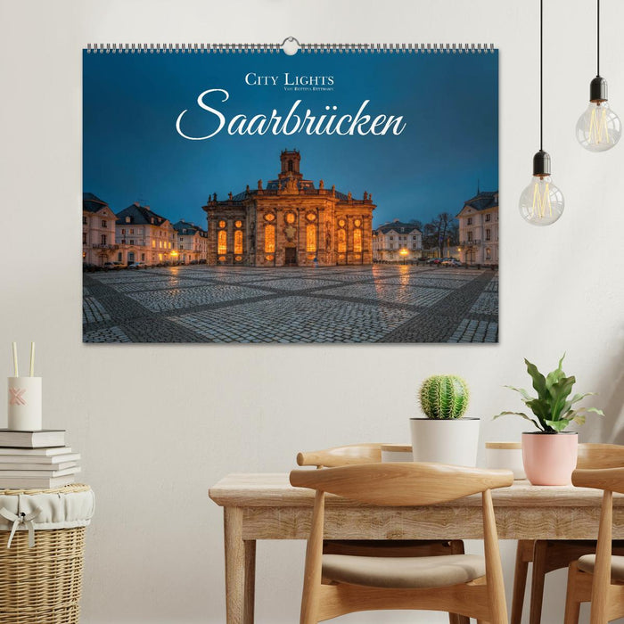 City Lights Saarbrücken (CALVENDO Wandkalender 2024)