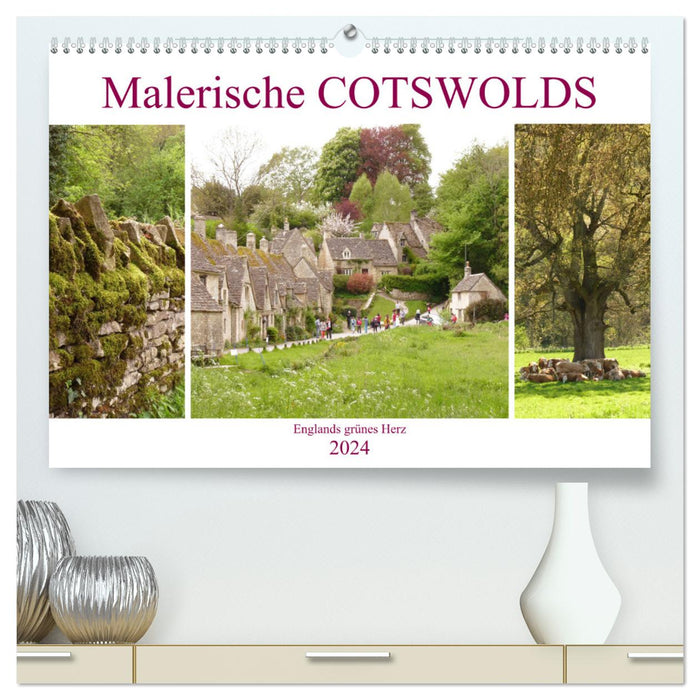 Cotswolds pittoresques (Calendrier mural CALVENDO Premium 2024) 