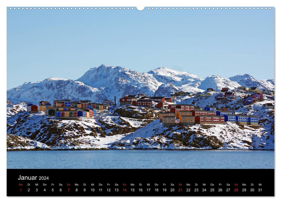 Grönland - Der wilde, weiße Westen (CALVENDO Wandkalender 2024)