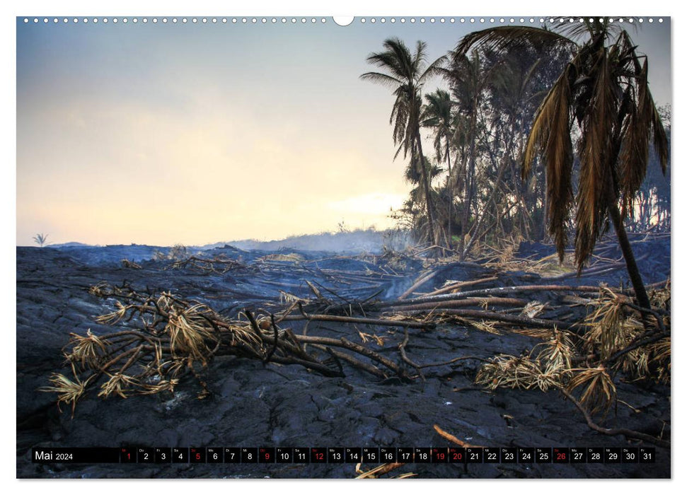 Hawaiian Lava - Die Schönheit von Feuergöttin Pele (CALVENDO Premium Wandkalender 2024)