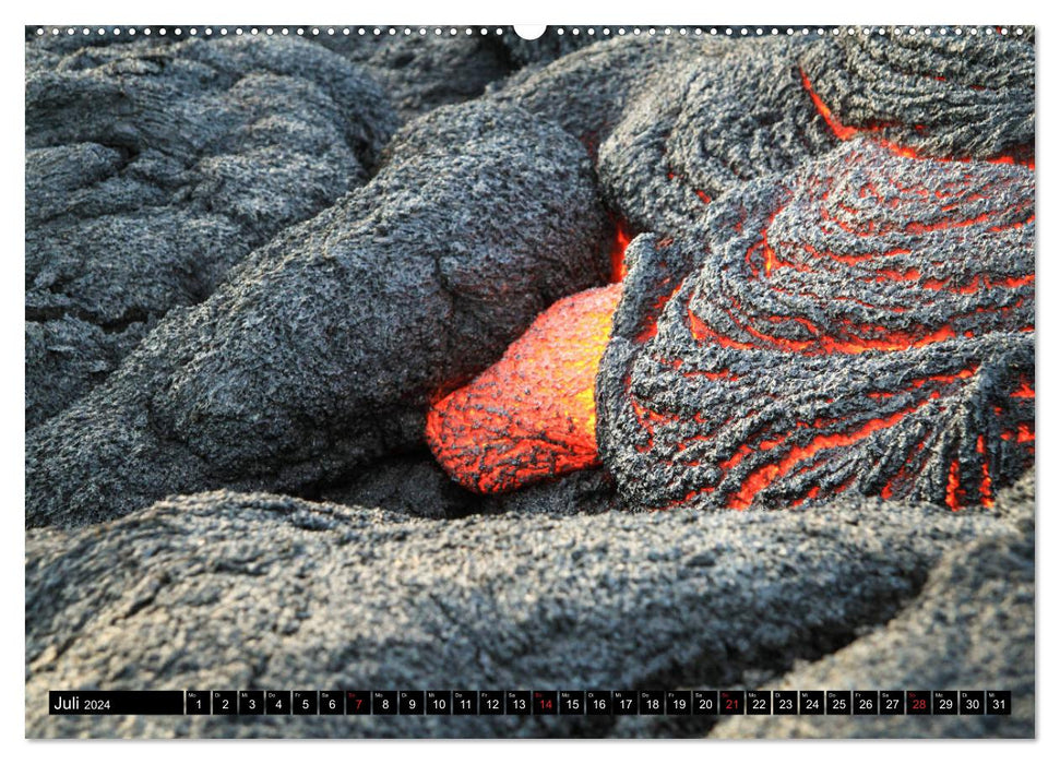 Hawaiian Lava - Die Schönheit von Feuergöttin Pele (CALVENDO Premium Wandkalender 2024)