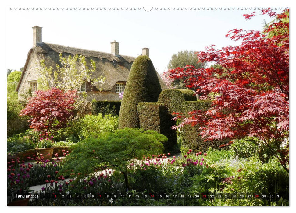 Schlösser und Gärten in England (CALVENDO Wandkalender 2024)
