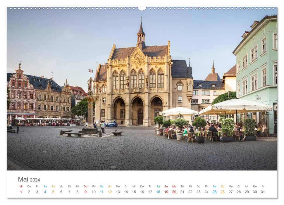 Erfurt - Stadt der Türme (CALVENDO Wandkalender 2024)