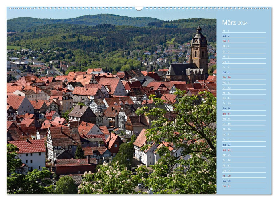 BAD WILDUNGEN - Impressionen von der Bäderstadt (CALVENDO Wandkalender 2024)