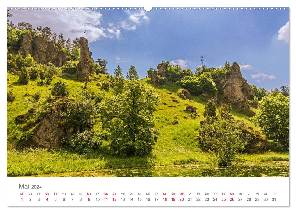 Wunderbare Fränkische Schweiz (CALVENDO Premium Wandkalender 2024)
