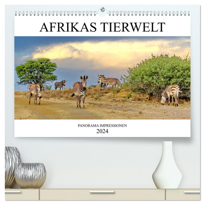 AFRIKAS TIERWELT Panorama Impressionen (CALVENDO Premium Wandkalender 2024)