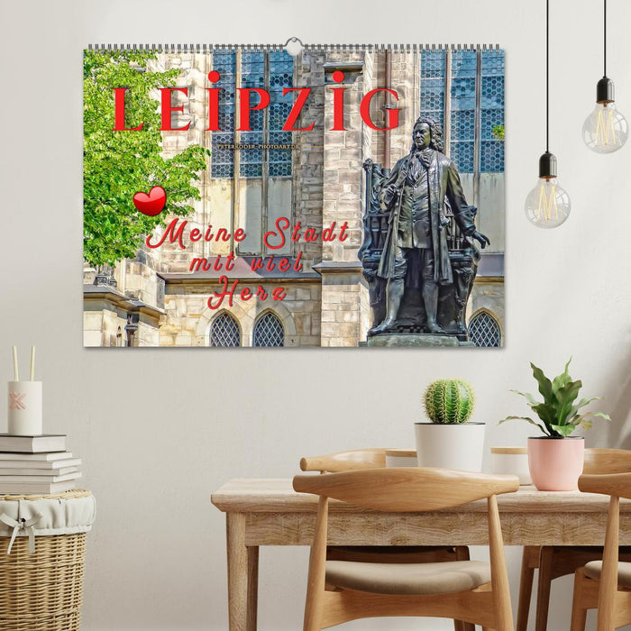 Leipzig - ma ville avec beaucoup de cœur (calendrier mural CALVENDO 2024) 