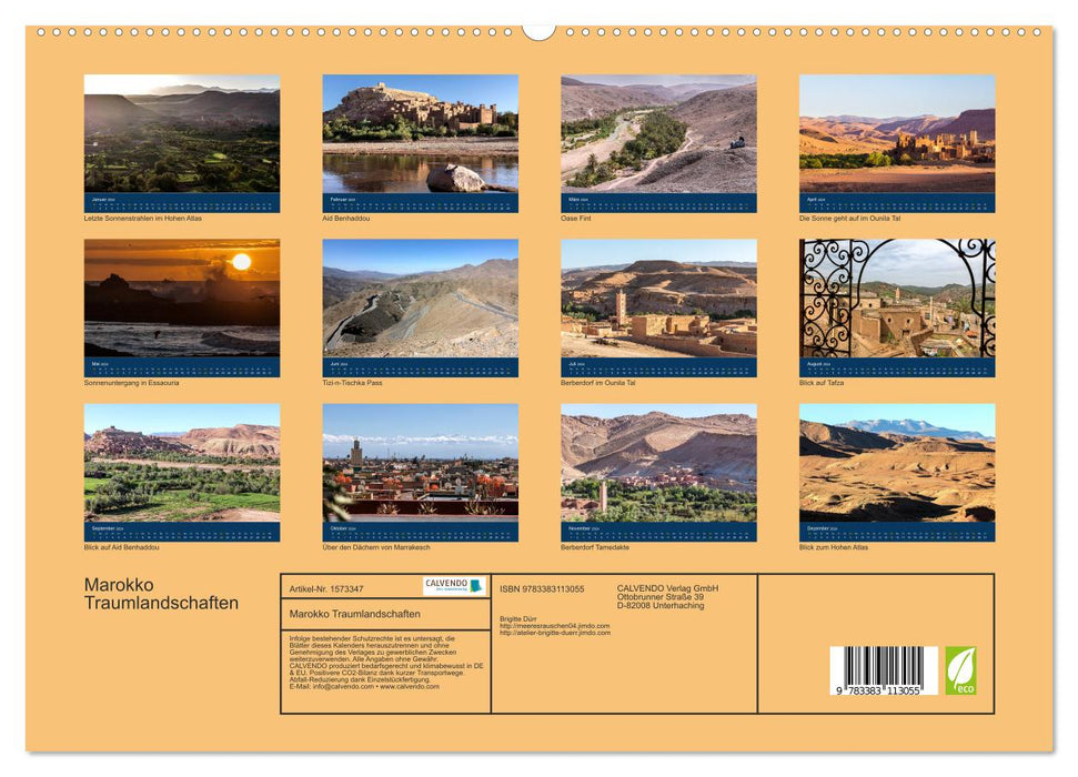 Marokko Traumlandschaften (CALVENDO Premium Wandkalender 2024)