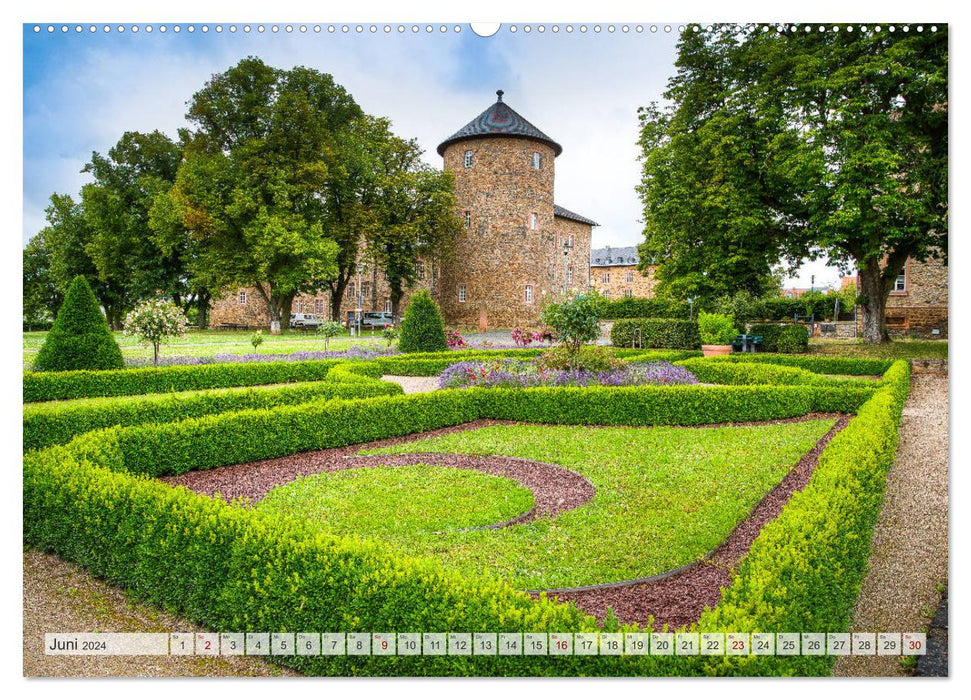 Mittelhessens Burgen und Schlösser (CALVENDO Wandkalender 2024)