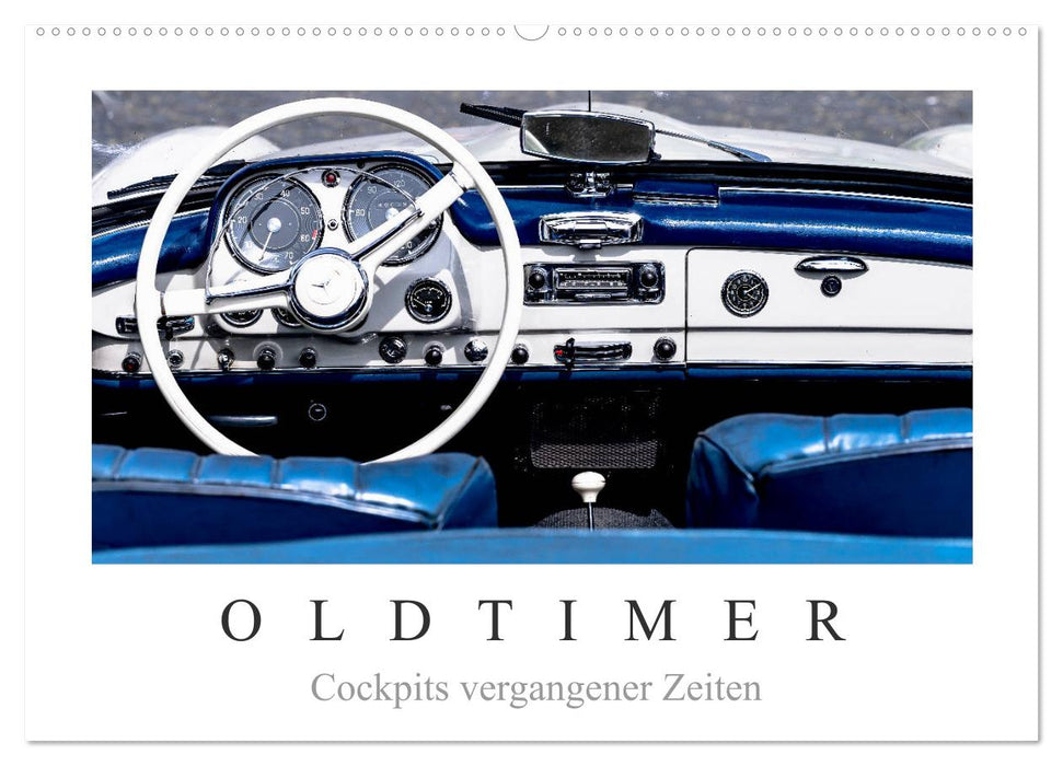 Oldtimer - Cockpits vergangener Zeiten (CALVENDO Wandkalender 2024)