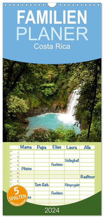 Costa Rica (Planificateur familial CALVENDO 2024) 