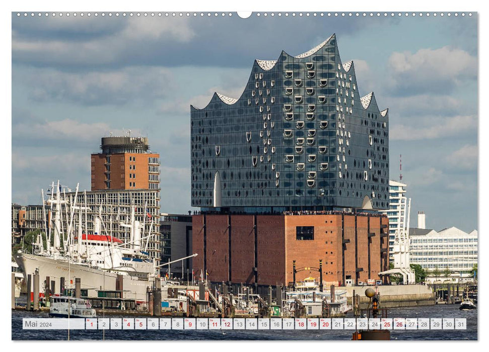 Hamburg. HafenCity, Kontorhausviertel und Speicherstadt. (CALVENDO Wandkalender 2024)