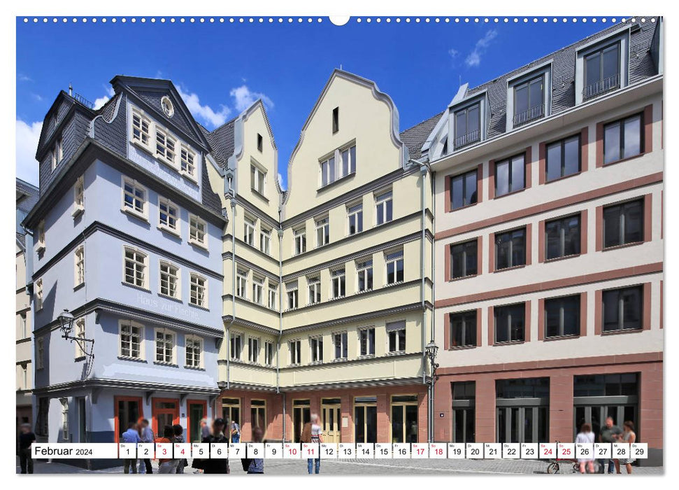 Frankfurt am Main die neue Altstadt vom Taxifahrer Petrus Bodenstaff (CALVENDO Premium Wandkalender 2024)
