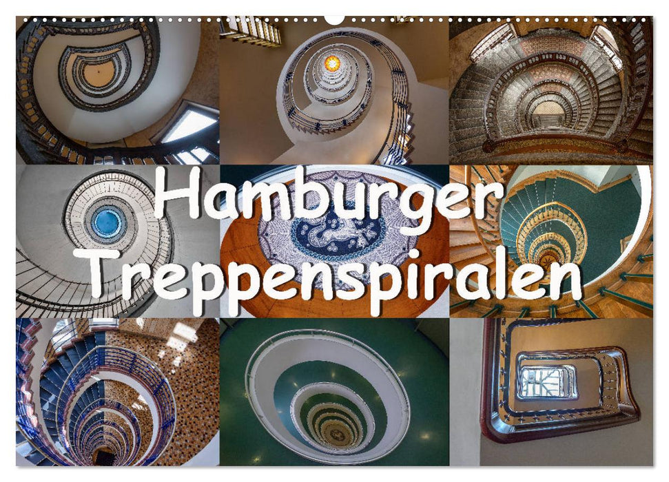 Hamburger Treppenspiralen (CALVENDO Wandkalender 2024)