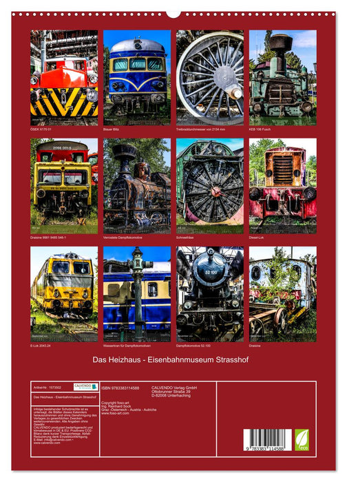 Das Heizhaus: Eisenbahnmuseum Strasshof (CALVENDO Premium Wandkalender 2024)