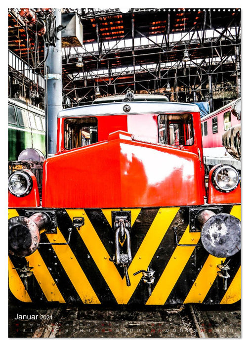 Das Heizhaus: Eisenbahnmuseum Strasshof (CALVENDO Premium Wandkalender 2024)