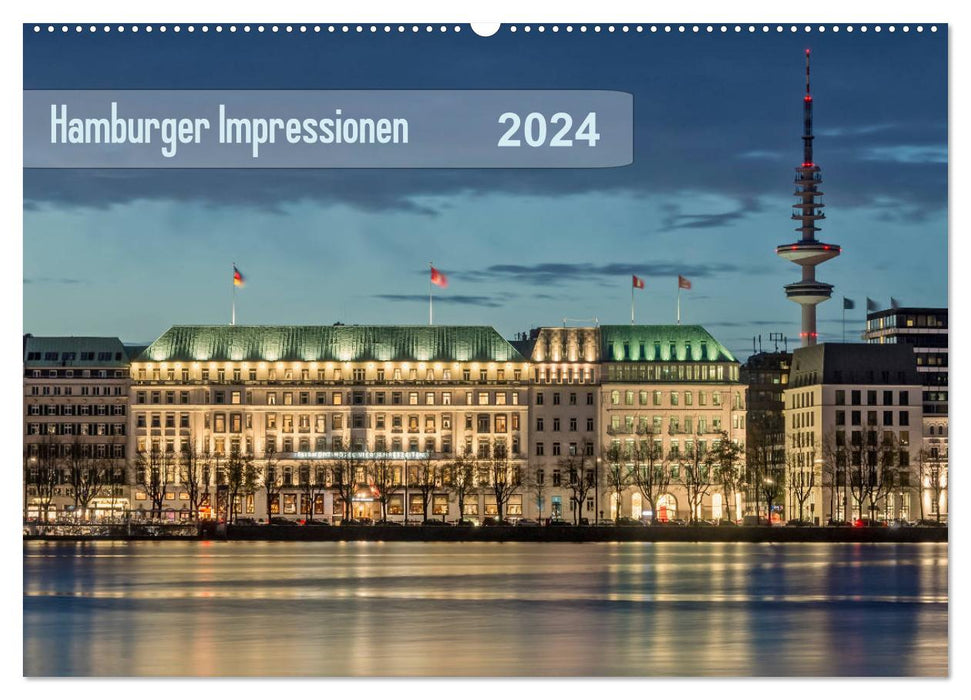 Hamburger Impressionen 2024 (CALVENDO Wandkalender 2024)