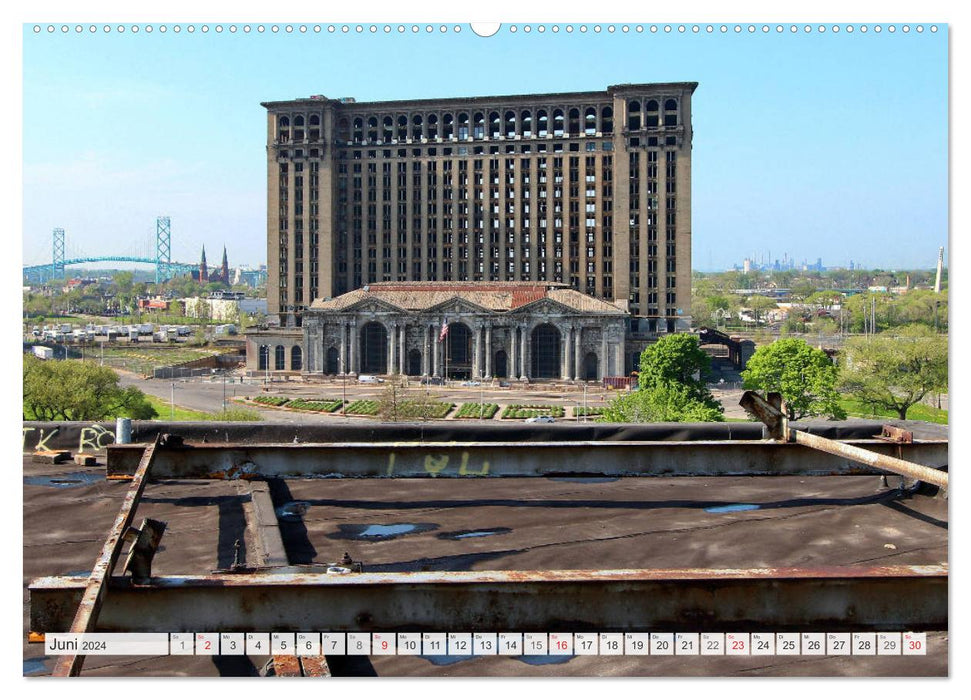 Detroit - Modern Ruins (CALVENDO Premium Wall Calendar 2024) 