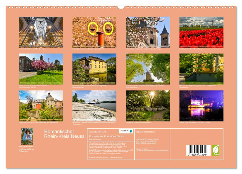 Romantischer Rhein-Kreis Neuss (CALVENDO Premium Wandkalender 2024)