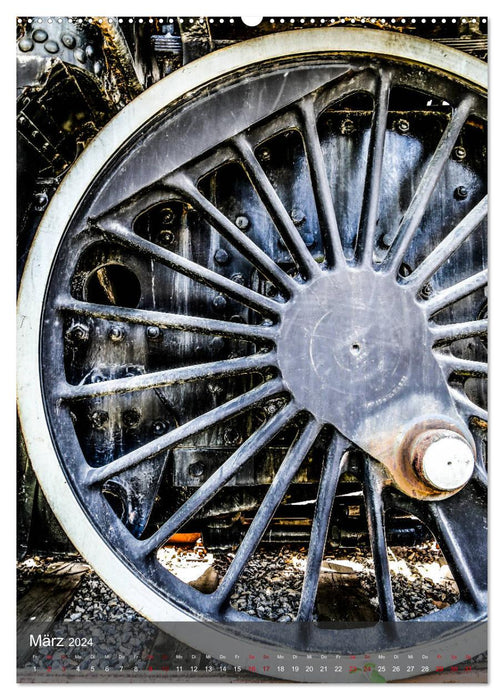 La chaufferie : Musée ferroviaire de Strasshof (calendrier mural CALVENDO 2024) 