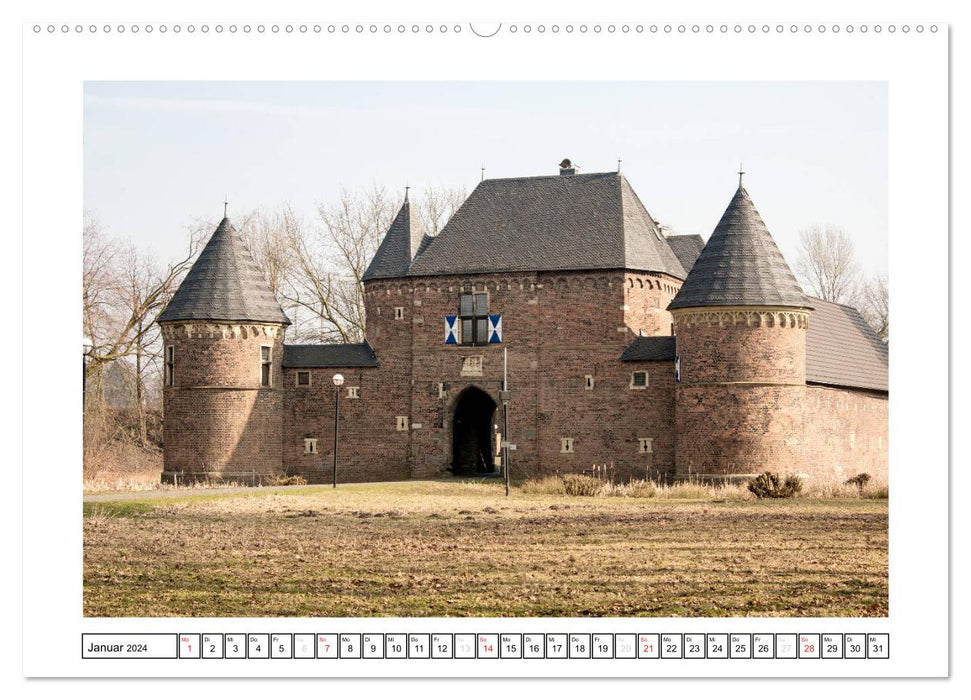Burgen und Schlösser im nördlichen Ruhrgebiet (CALVENDO Premium Wandkalender 2024)
