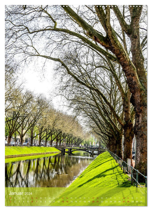 Ein Spaziergang durch Düsseldorf (CALVENDO Premium Wandkalender 2024)