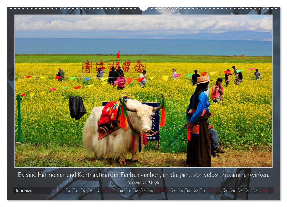 Facettenreiches Tibet (CALVENDO Premium Wandkalender 2024)