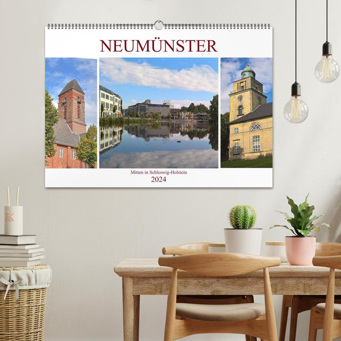 Neumünster - au milieu du Schleswig-Holstein (calendrier mural CALVENDO 2024) 