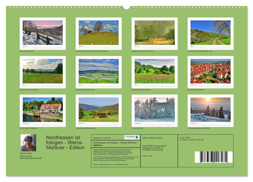 Nordhessen ist fotogen - Werra-Meißner - Edition (CALVENDO Premium Wandkalender 2024)